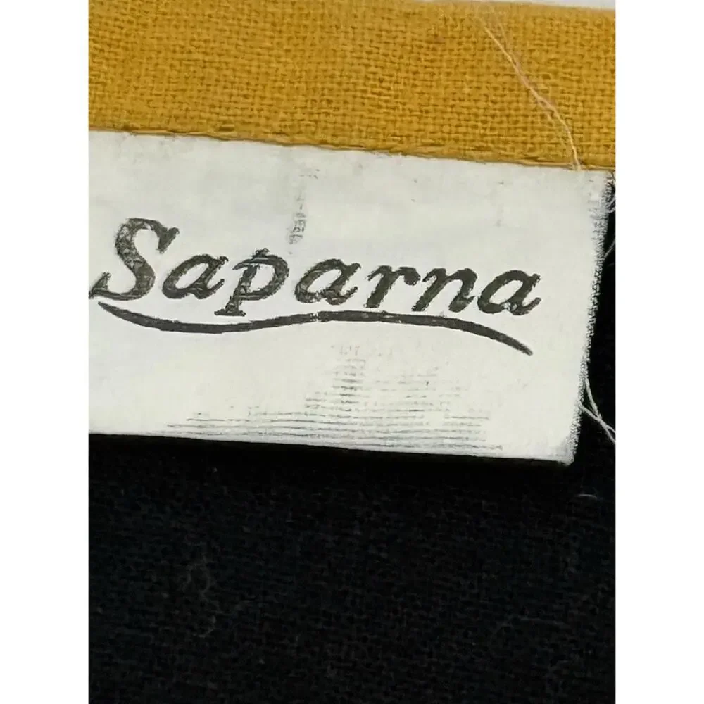 Vintage Saparma Chili Pepper Quilted Placemats Set of 6 Black Gold Kitchen Decor - Picture 3 of 5